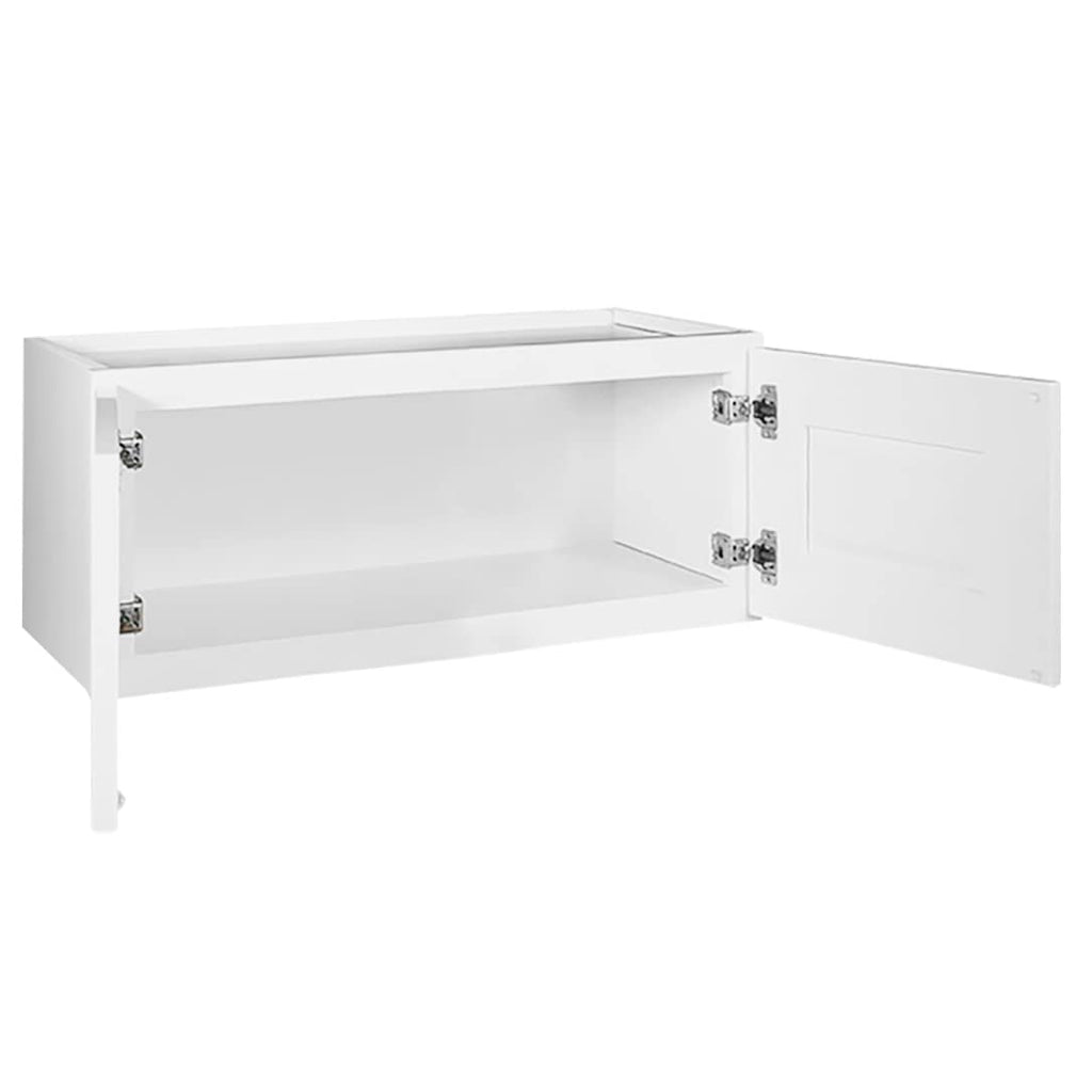 White Shaker Style Bridge Cabinet W2318