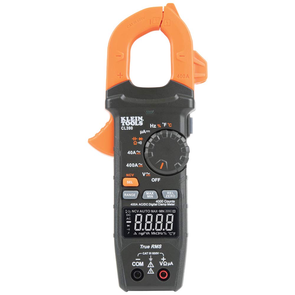 Auto-Ranging 400 Amp Digital Clamp Meter E719748