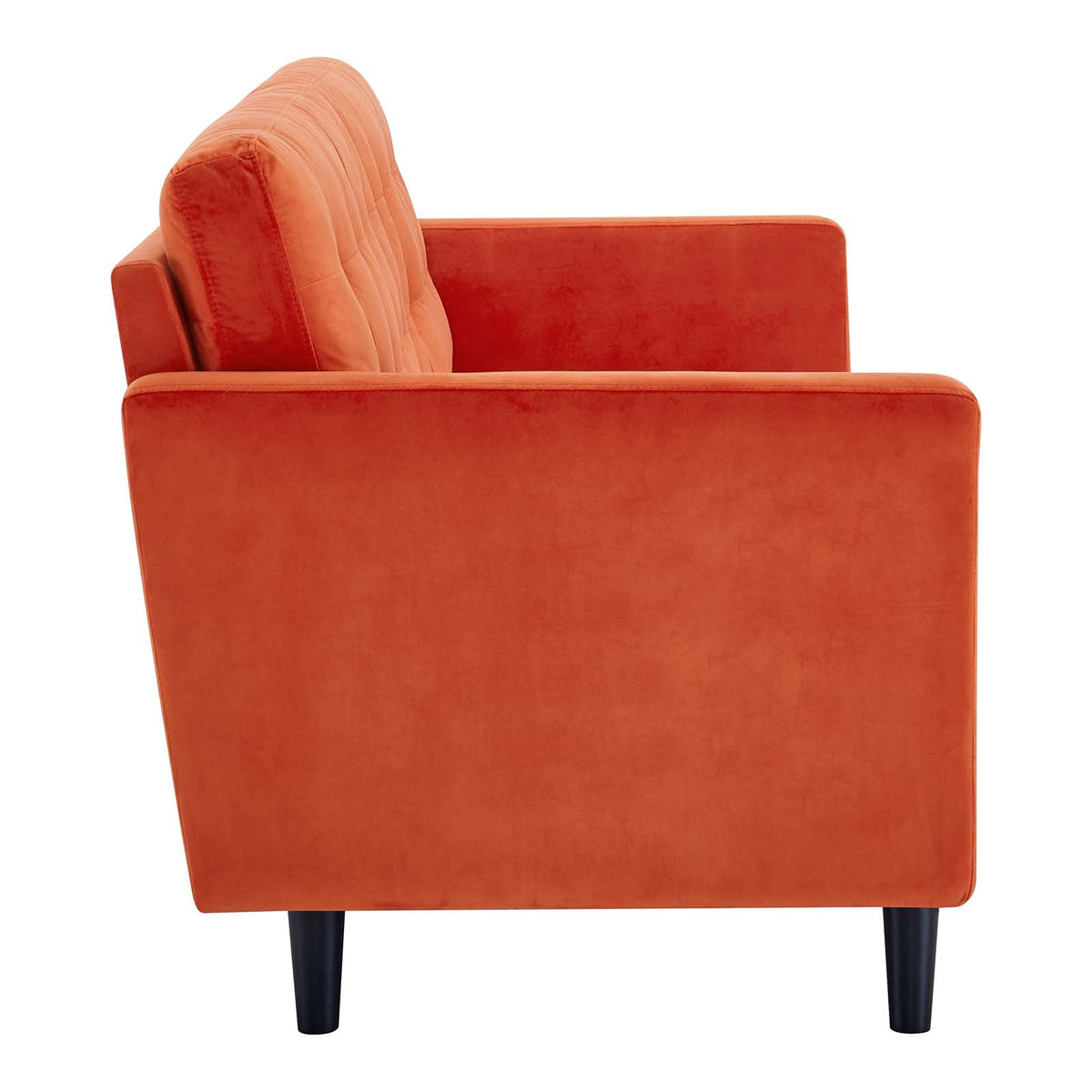 Orange Tufted Performance Velvet Sofa B736761