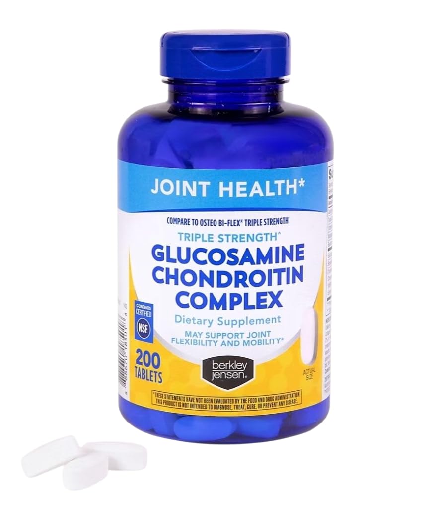 Triple Strength Glucosamine Chondroitin MSM Boswellia Complex 2703 mg Joint Support Supplement 200 Tablets S456932