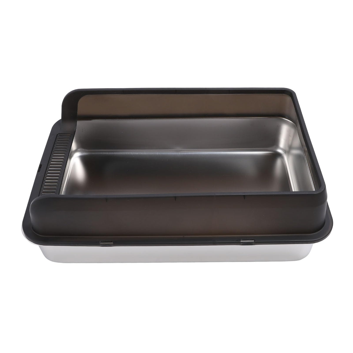 Stainless Steel Top Entry Cat Litter Box with Lid K25326