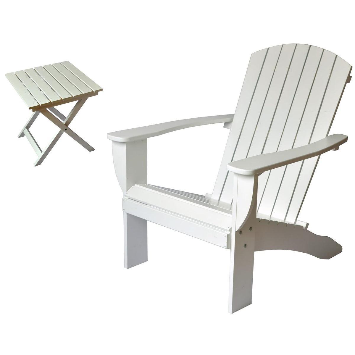 Cedar Adirondack Chair Set with Table N26481