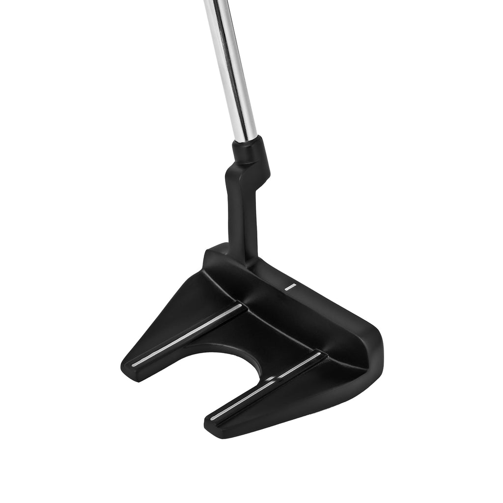 Right-Handed Matte Black Golf Putter with Aim Line & Grip C361