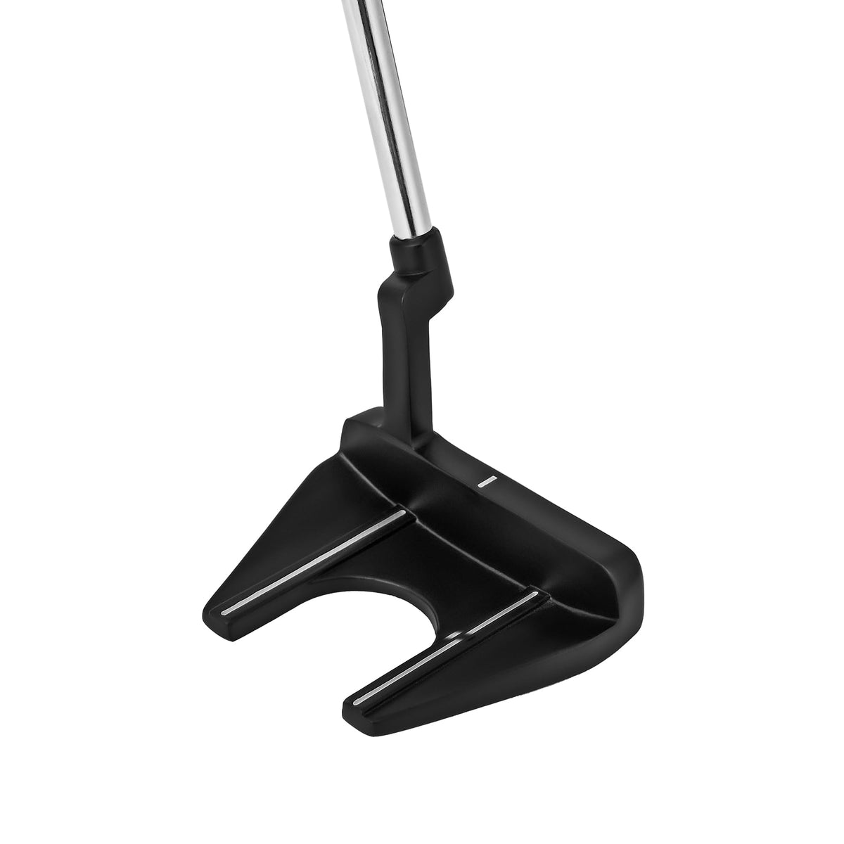 Right-Handed Matte Black Golf Putter with Aim Line & Grip C361