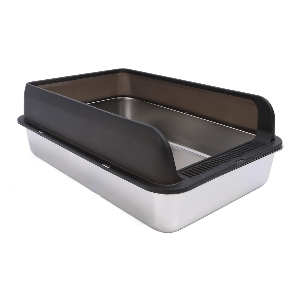 Stainless Steel Top Entry Cat Litter Box with Lid K25326
