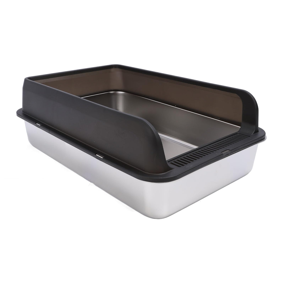 Stainless Steel Top Entry Cat Litter Box with Lid K25326