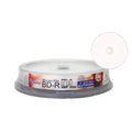 10-disc 50gb 6X Bd-r Dl White Inkjet Hub Printable Blank Disc E843563
