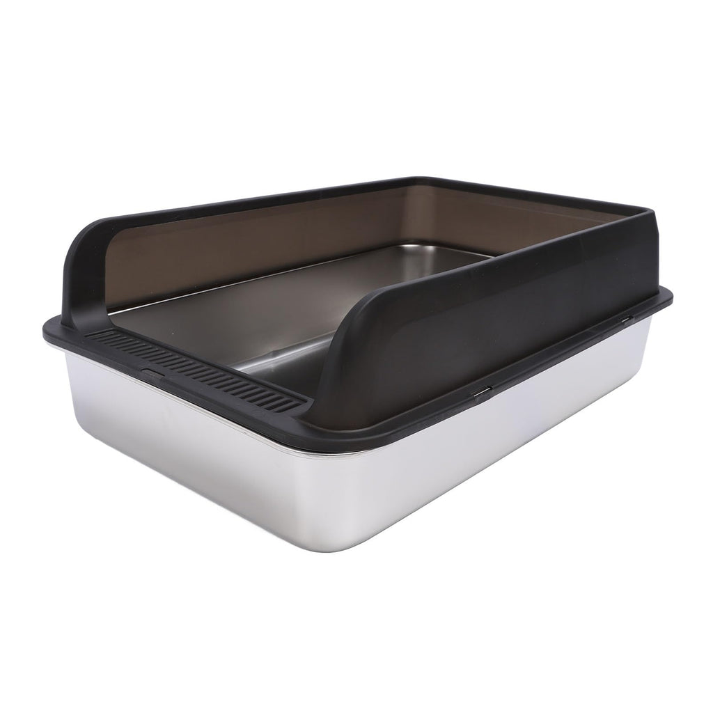 Stainless Steel Top Entry Cat Litter Box with Lid K25326