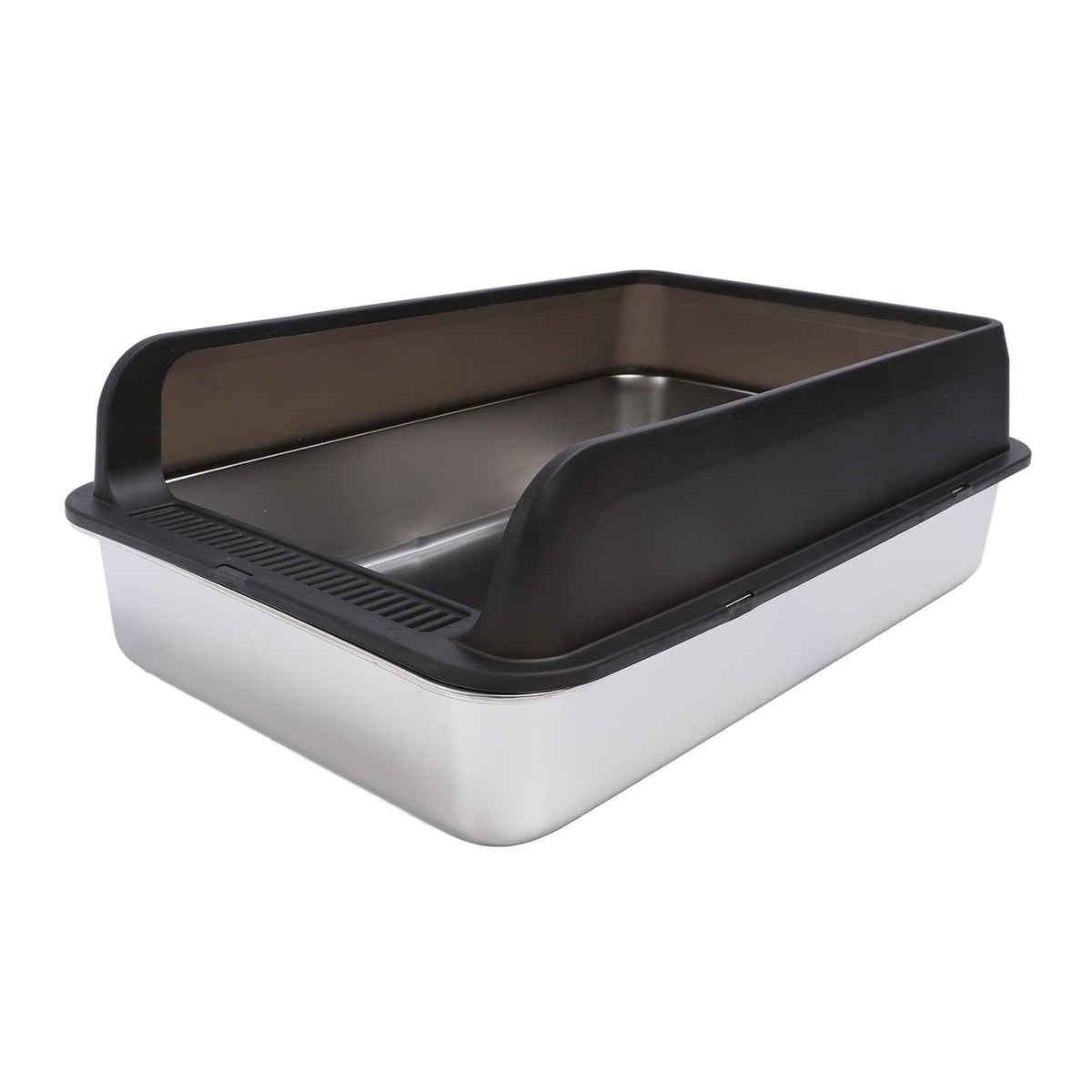 Stainless Steel Top Entry Cat Litter Box with Lid K25326