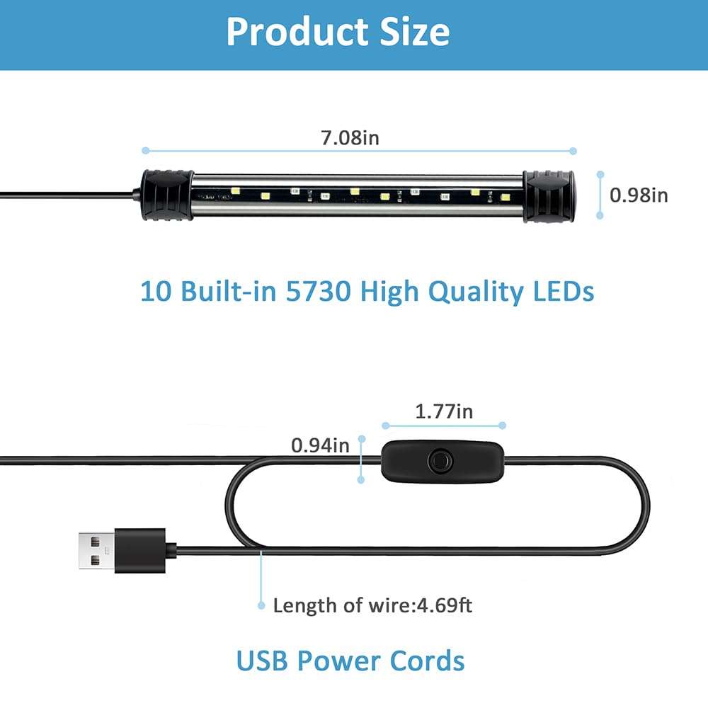 3 W Underwater USB Aquarium Light Z372