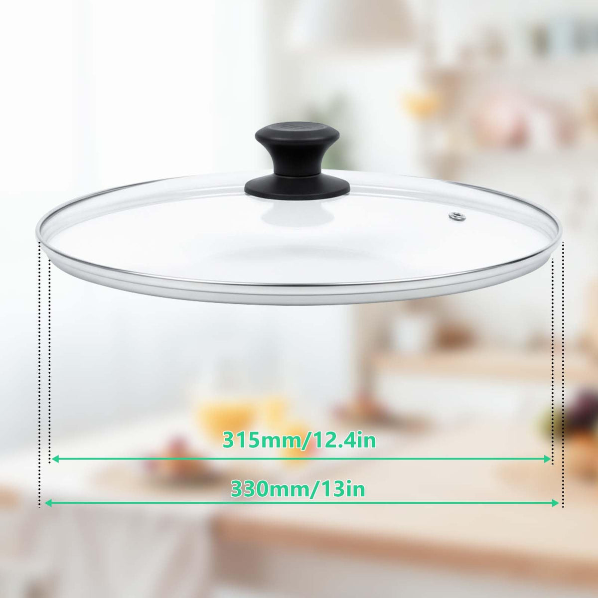 13 Inch Tempered Glass Lid Y738768