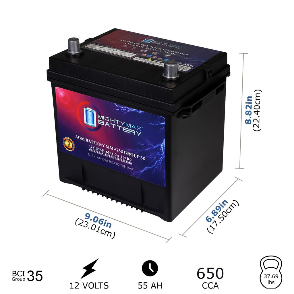 12V 55Ah AGM Replacement Battery A5306