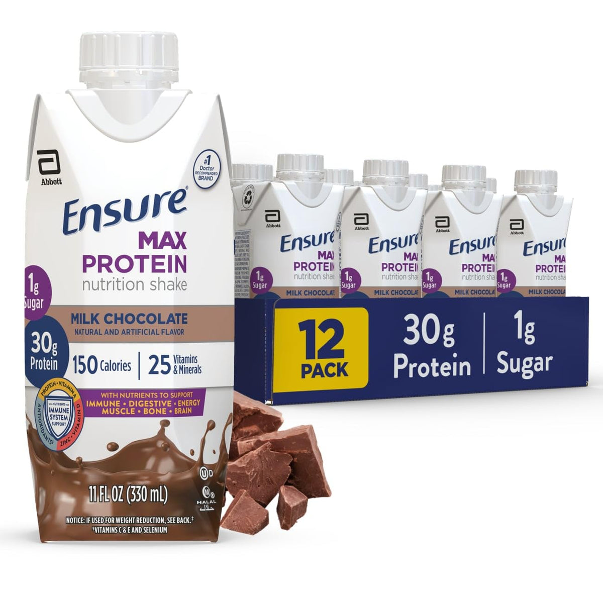Milk Chocolate Protein Shake 12 Pack D3813