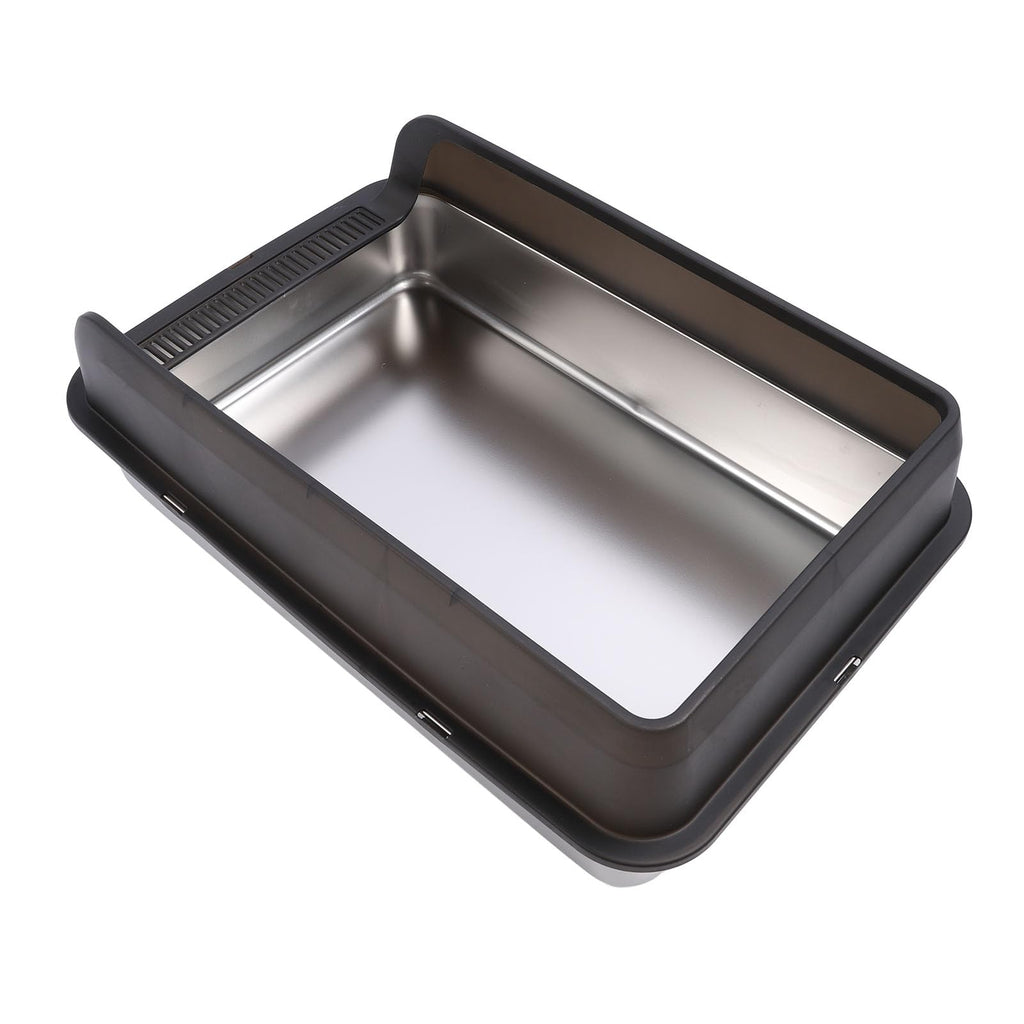 Stainless Steel Top Entry Cat Litter Box with Lid K25326