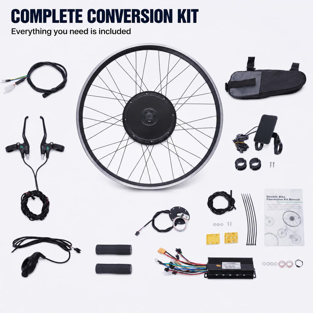 48V 1000W Brushless Front Wheel Electric Bike Conversion Kit E658617