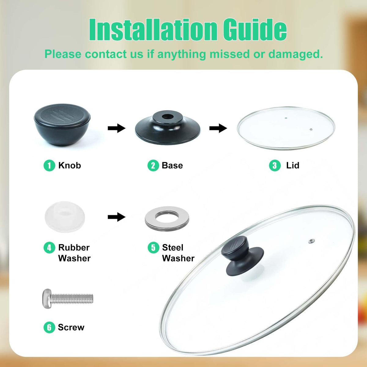 13 Inch Tempered Glass Lid Y738768