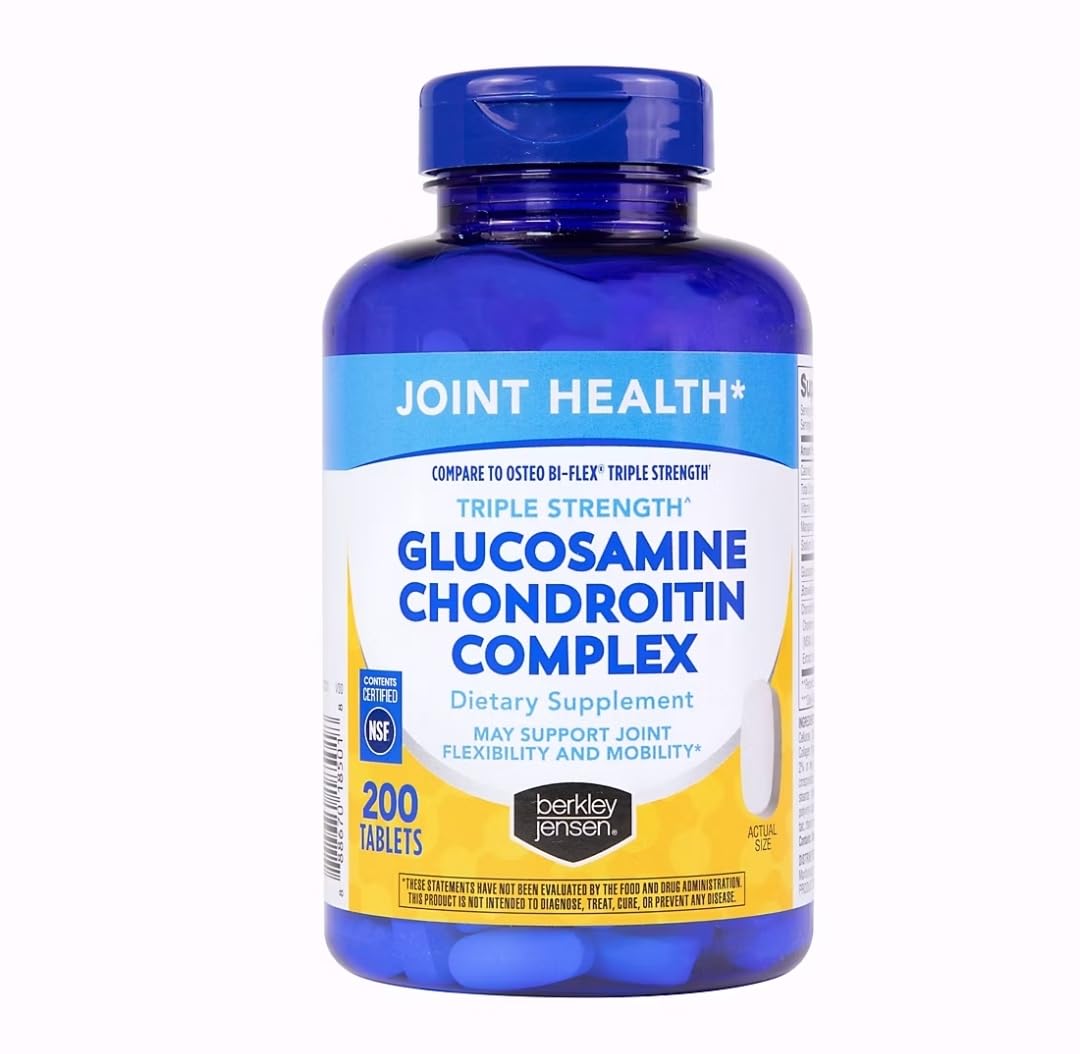 Triple Strength Glucosamine Chondroitin MSM Boswellia Complex 2703 mg Joint Support Supplement 200 Tablets S456932