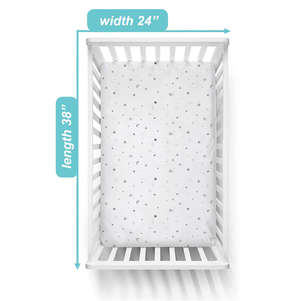 Mini Crib Mattress and 3 Pack Fitted Mini Crib Sheet Set B98808