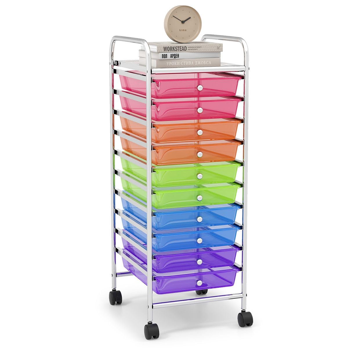 10 Drawer Rolling Storage Cart G919