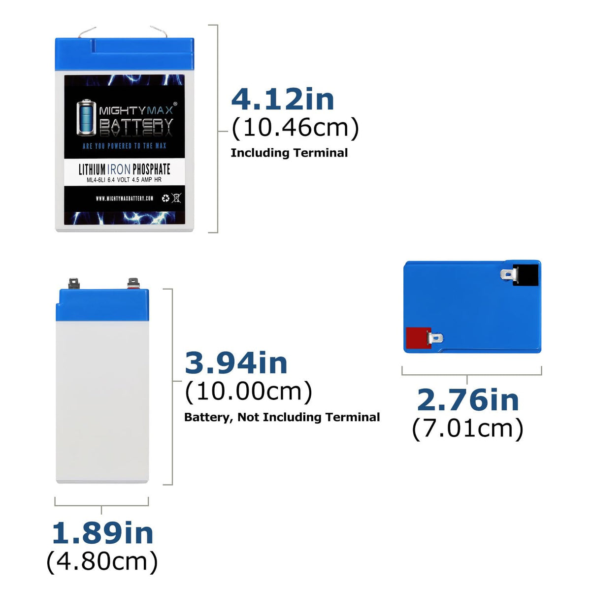 6V 4.5AH Lithium Replacement Battery Q25374