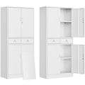 Metal Storage Cabinet with Adjustable Shelves and Drawers F728296