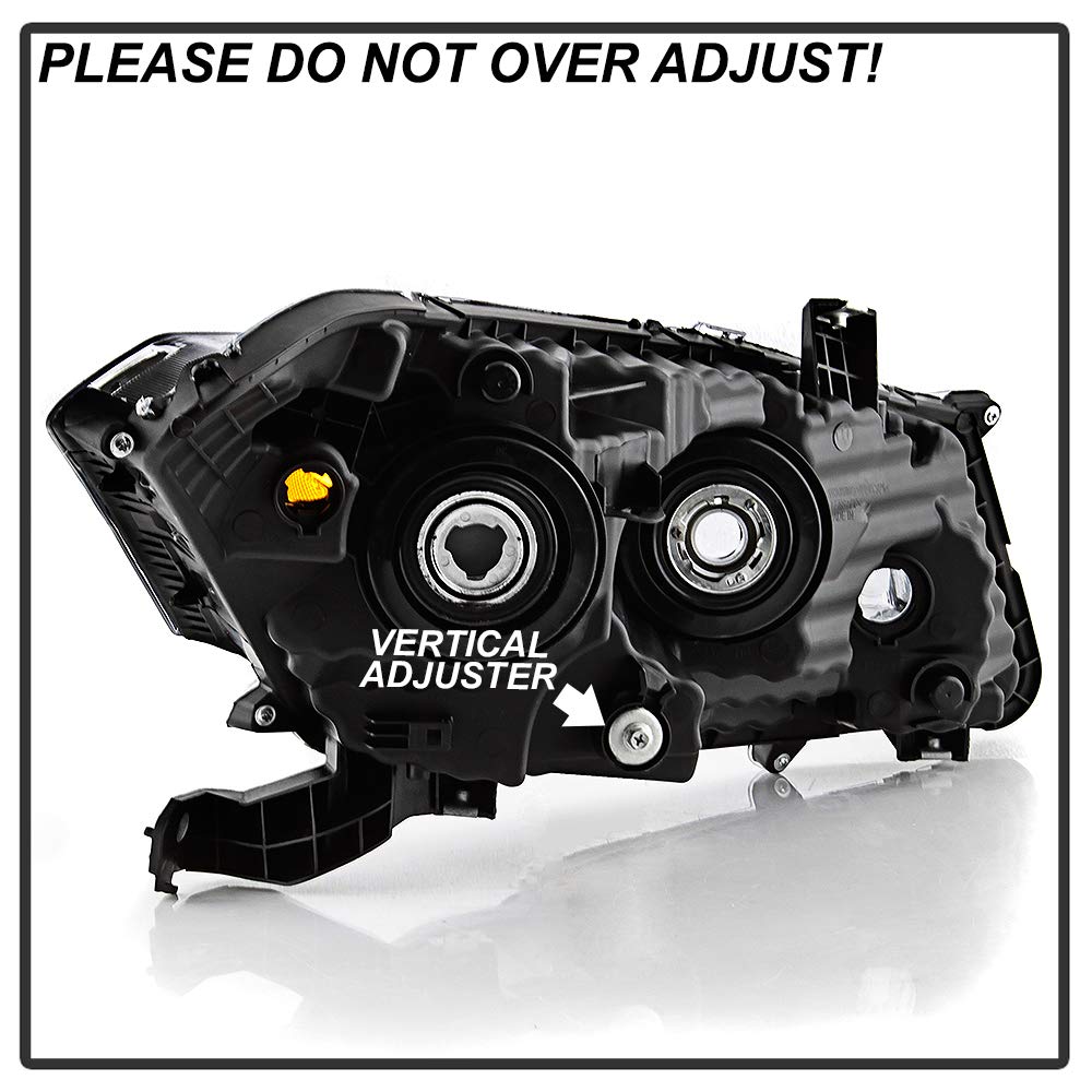 Black Housing Headlights Headlamps I867439
