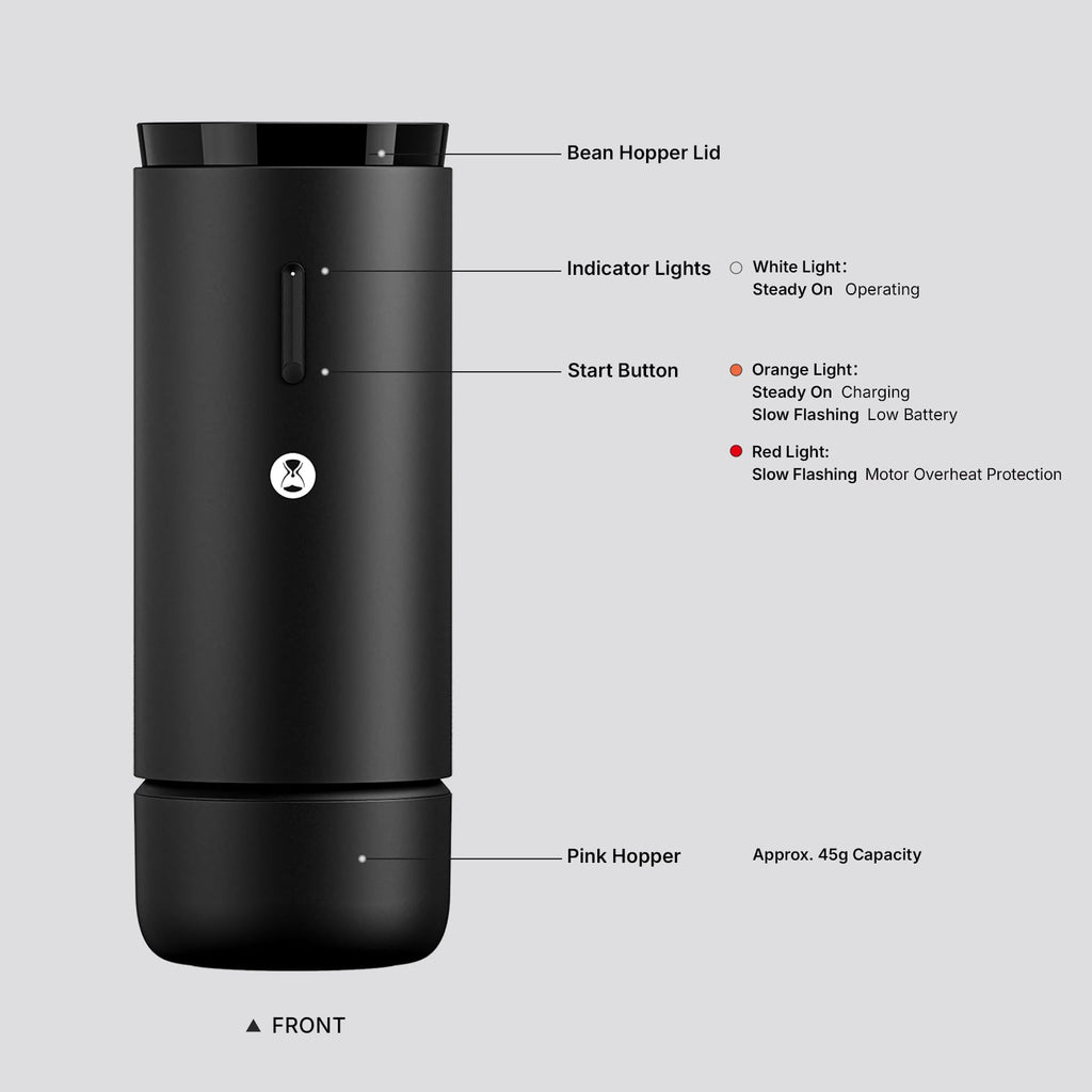 Portable Electric Burr Coffee Grinder with 30 Settings V2265