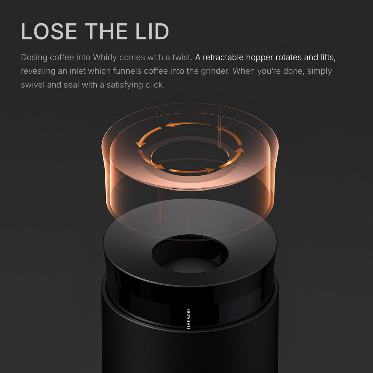 Portable Electric Burr Coffee Grinder with 30 Settings V2265