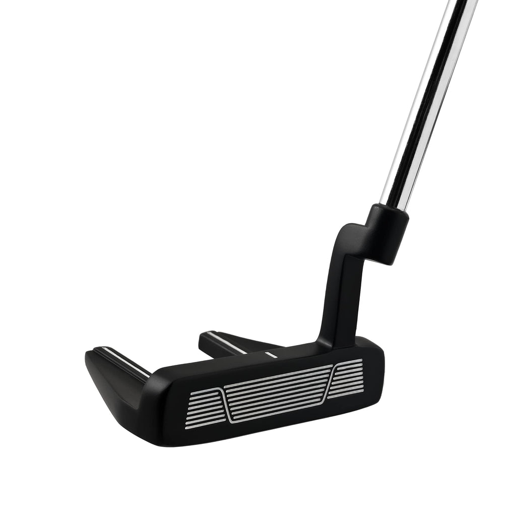 Right-Handed Matte Black Golf Putter with Aim Line & Grip C361
