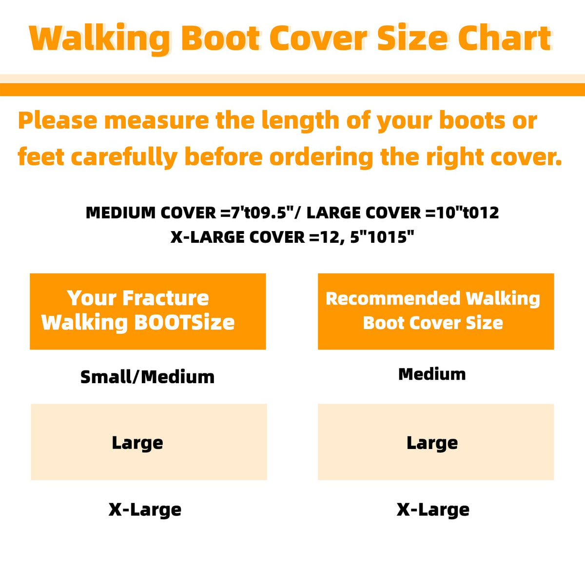 Walking Boot Covers 2 pcs Waterproof Anti-slip Washable Large Y99442