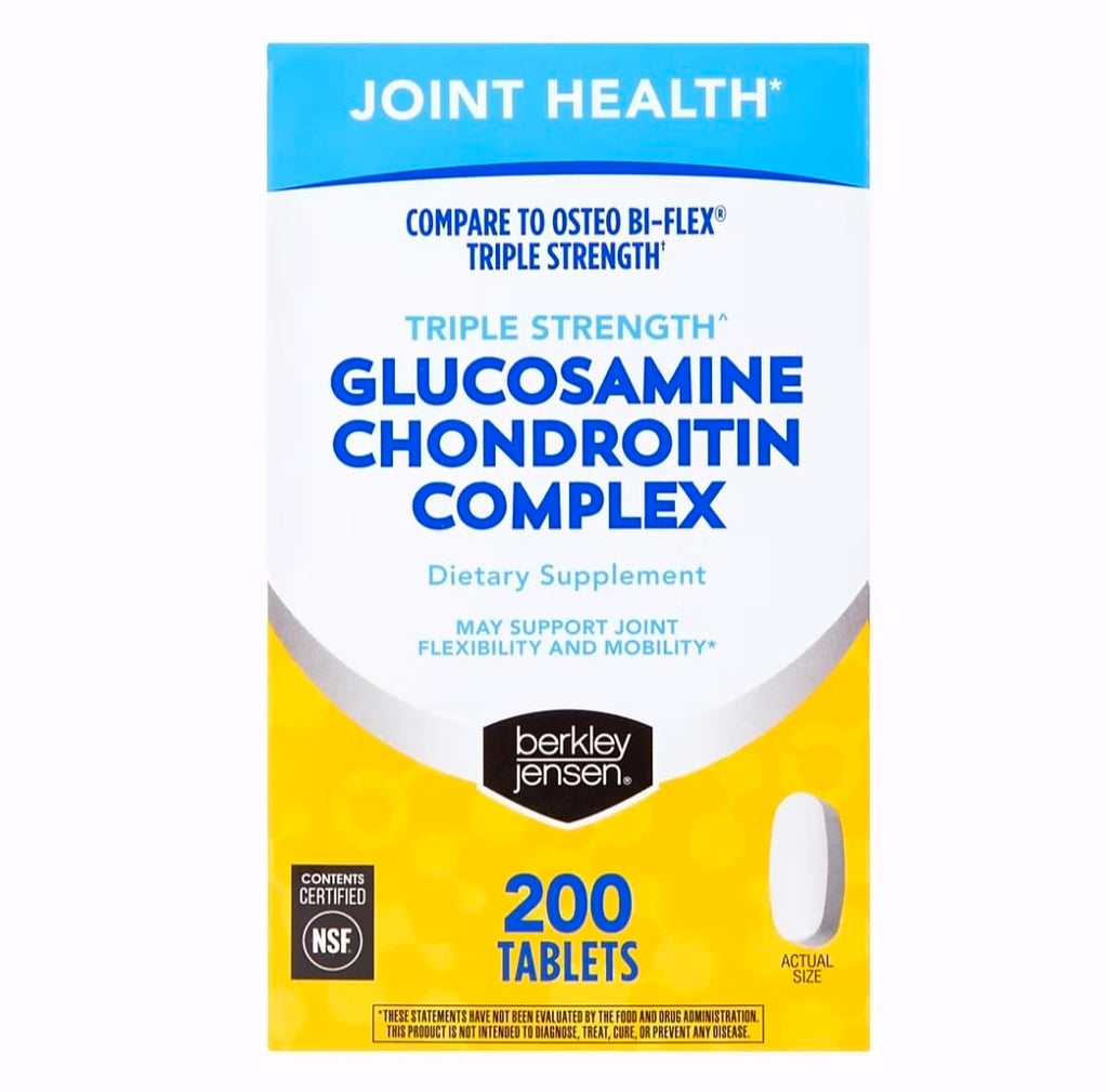 Triple Strength Glucosamine Chondroitin MSM Boswellia Complex 2703 mg Joint Support Supplement 200 Tablets S456932