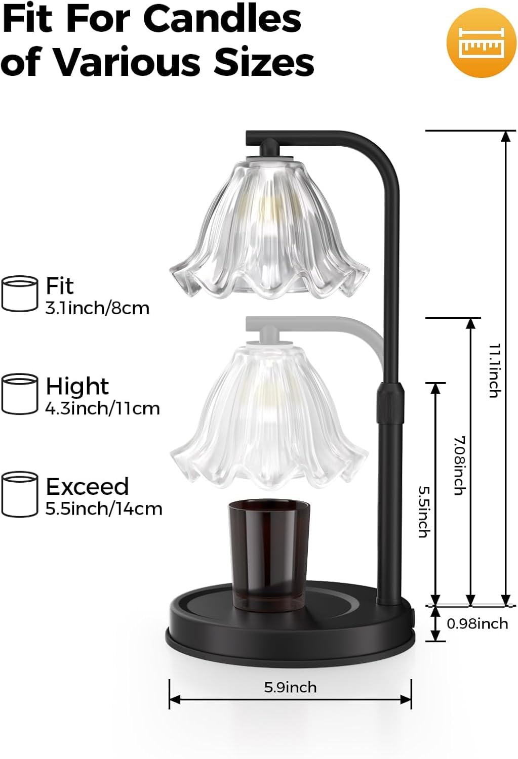 Candle Warmer Lamp with Timer C18837