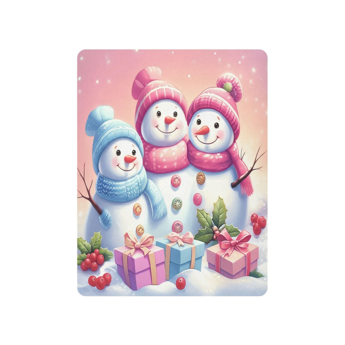Christmas Snowmen Crib Sheet 52" x 28" S11191