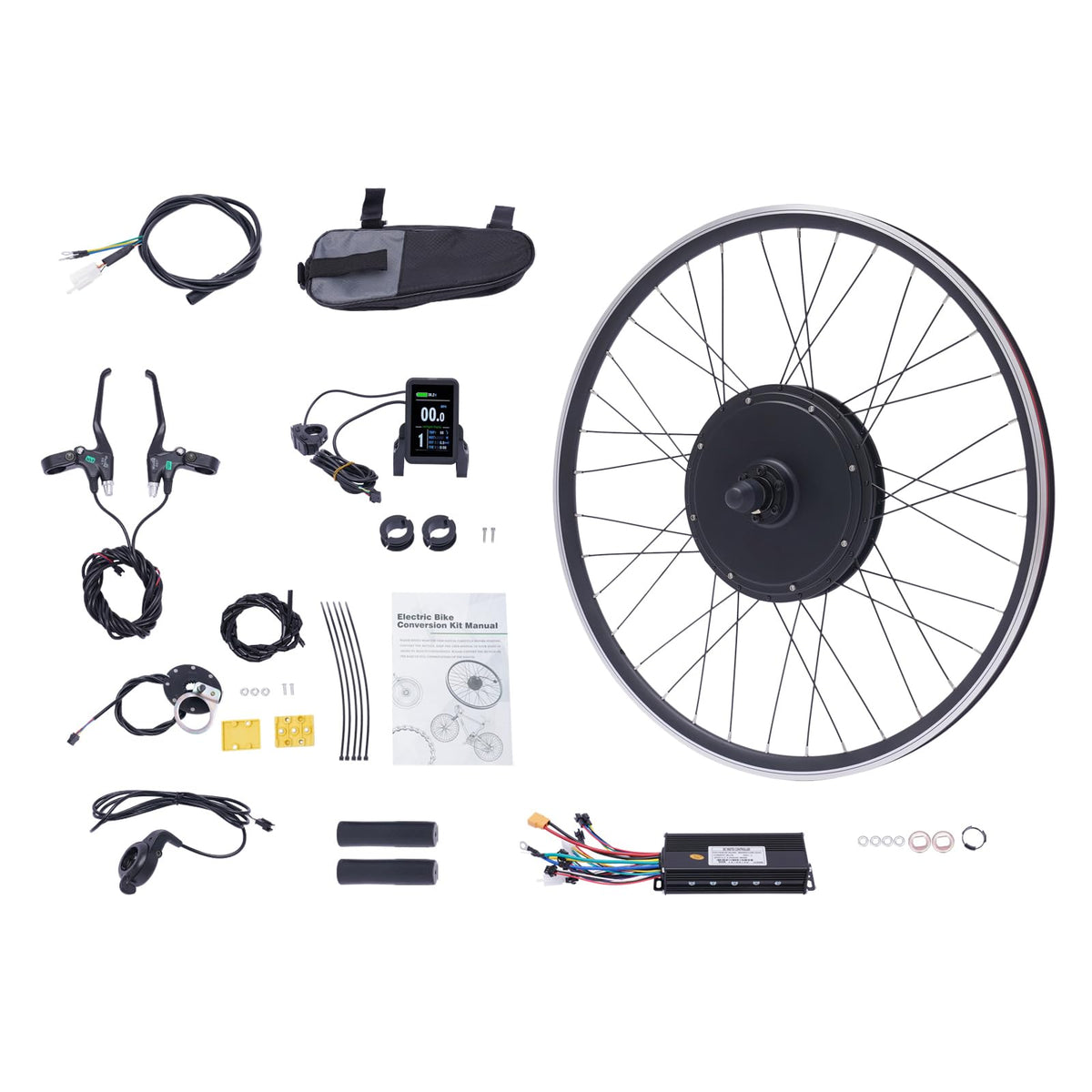 48V 1000W Brushless Front Wheel Electric Bike Conversion Kit E658617