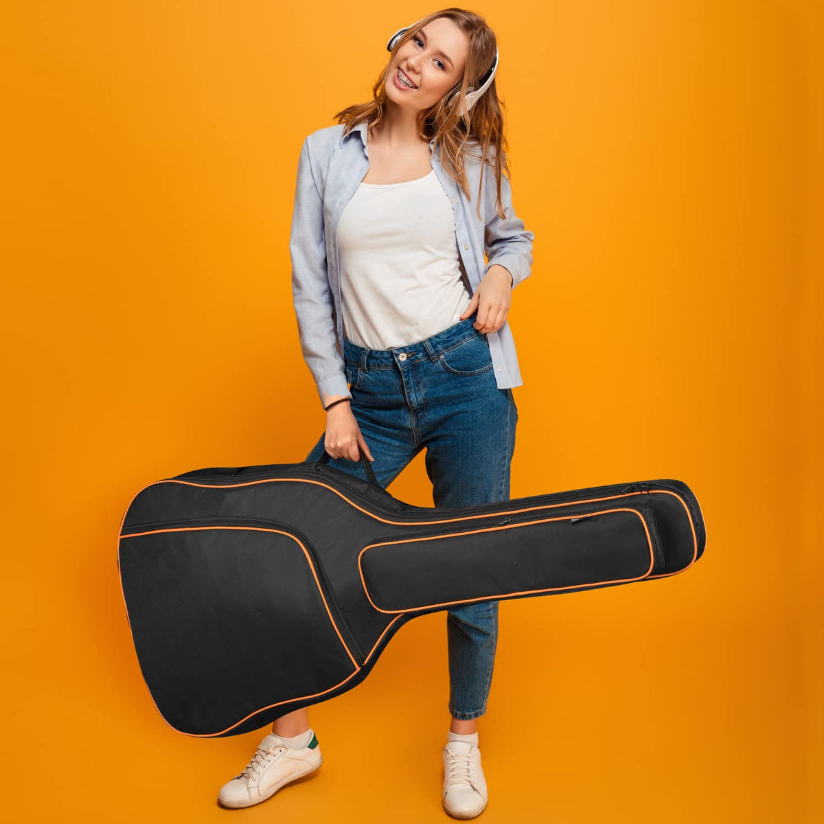 44 Inch Guitar Bag with Adjustable Shoulder Strap C798