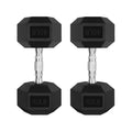 Rubber Coated Hex Dumbbell Set P266665