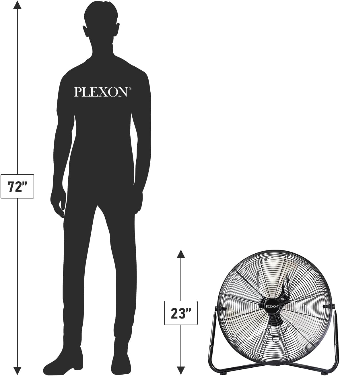 20" High Velocity Floor Fan 2 Pack O7766