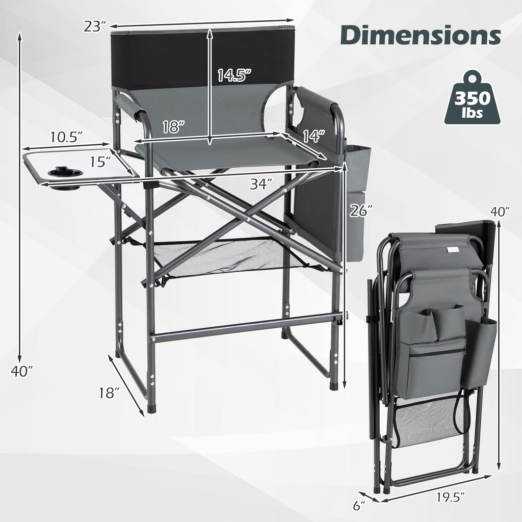 Folding Tall Director Chair L97224