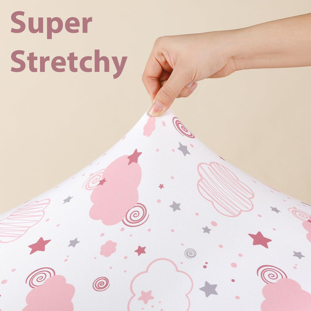 3 Pack Fitted Crib Sheets 52”x28” C9770