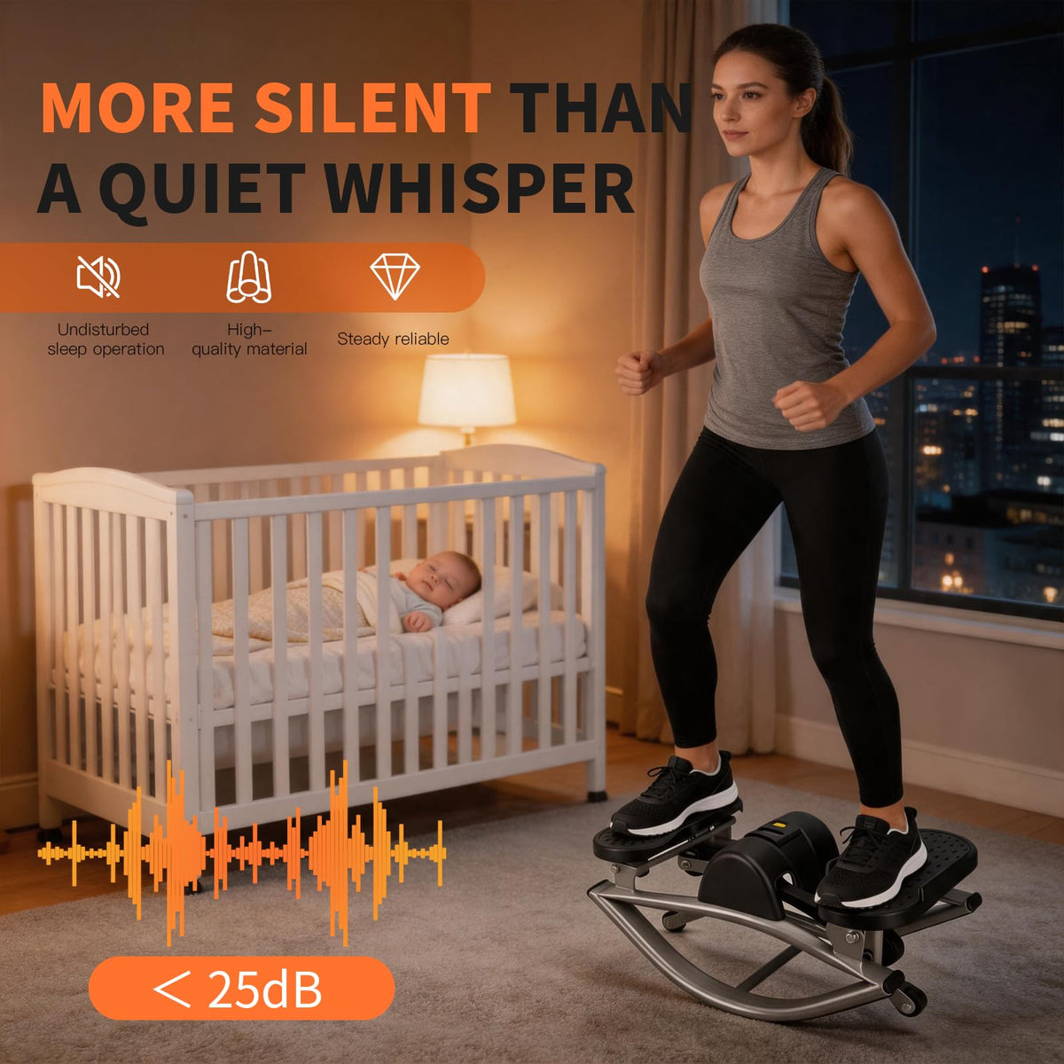 Aerobic Step Platform Rocking Fitness Machine W686319