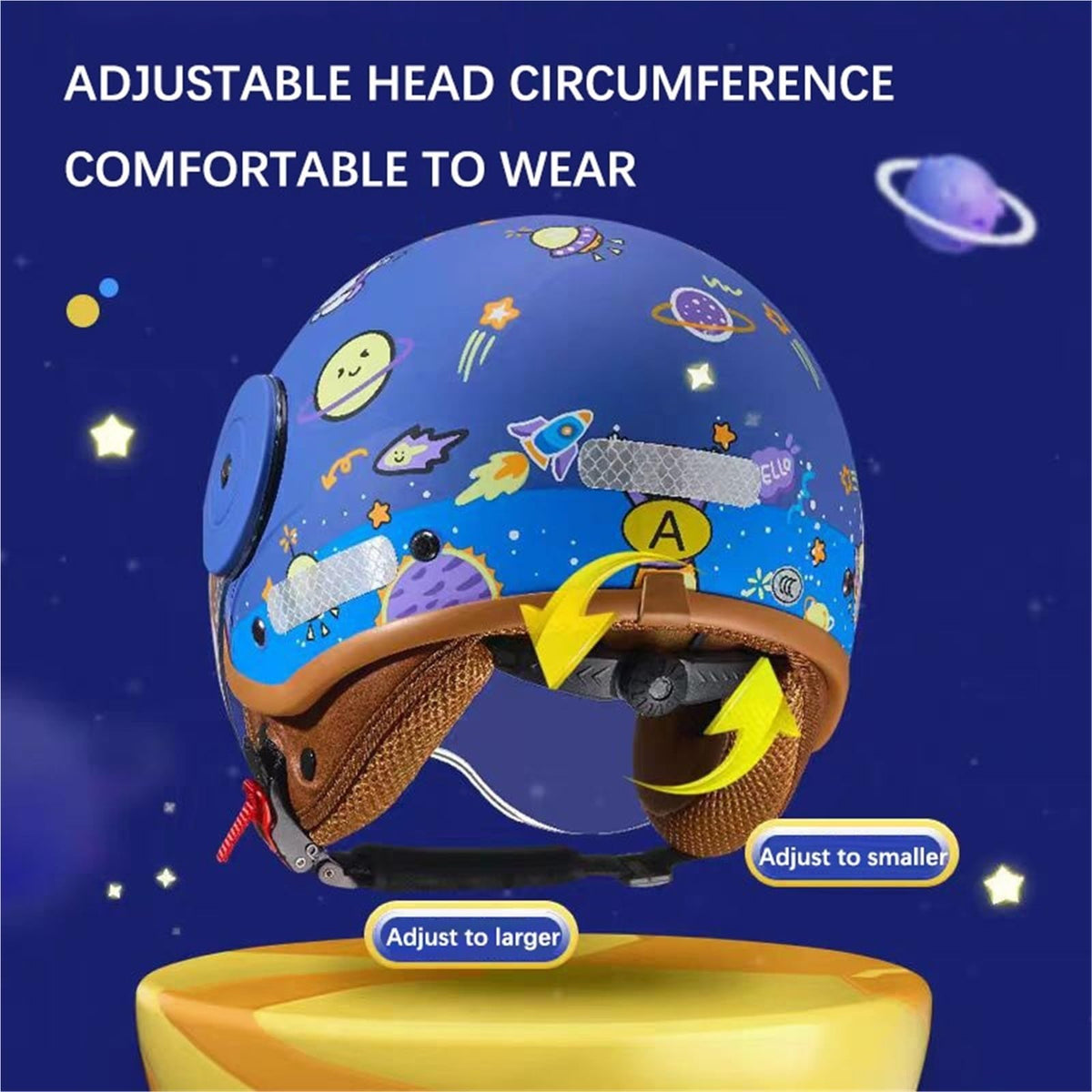 DOT Approved Kids 3/4 Motorcycle Half Helmet U390123