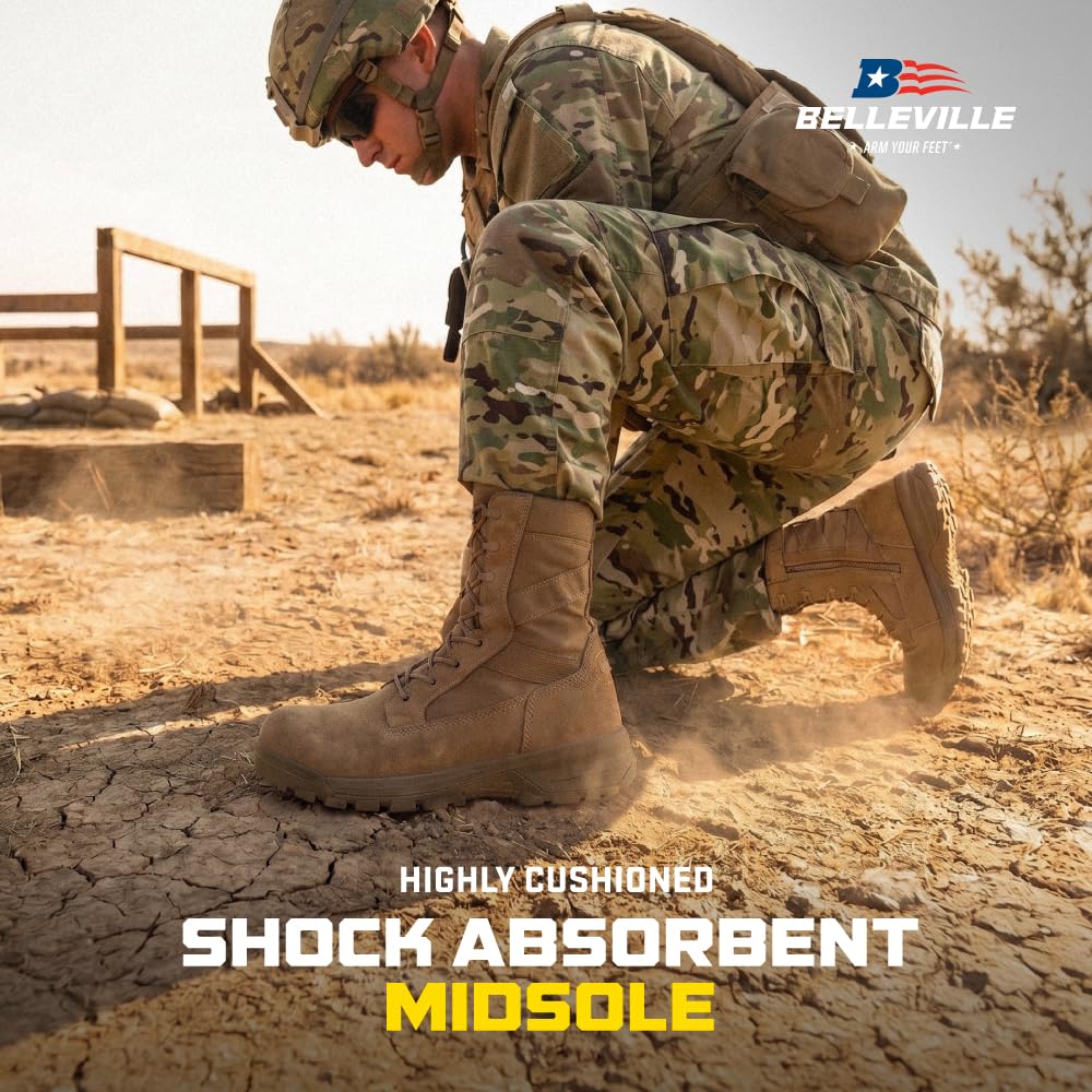 Composite Toe Leather Side Zip Tactical Boots V418373