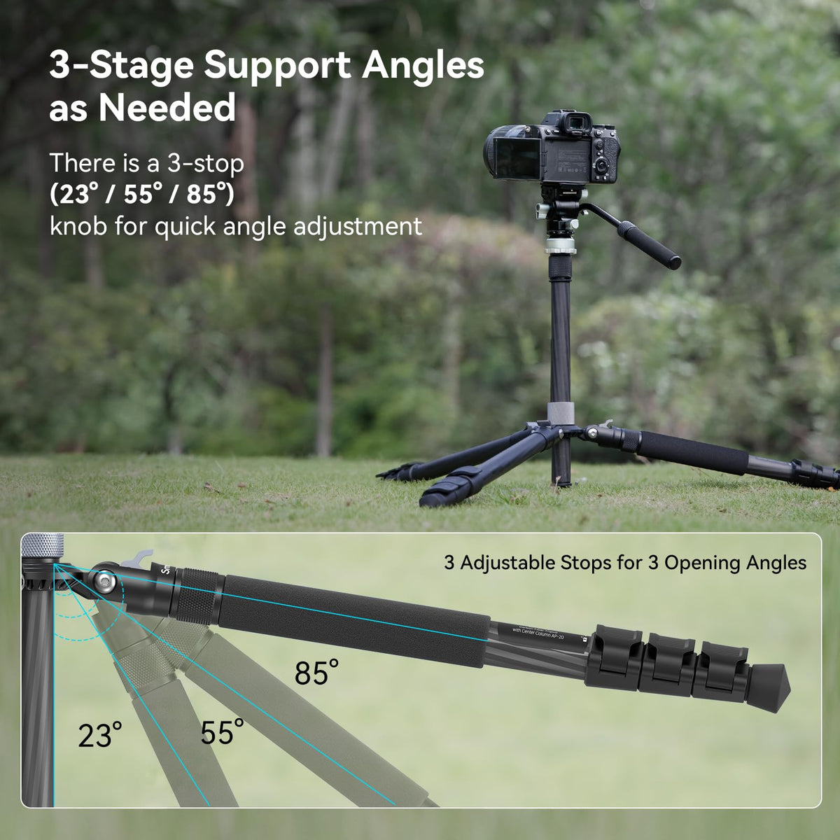 Carbon Fiber Video Travel Tripod P78071