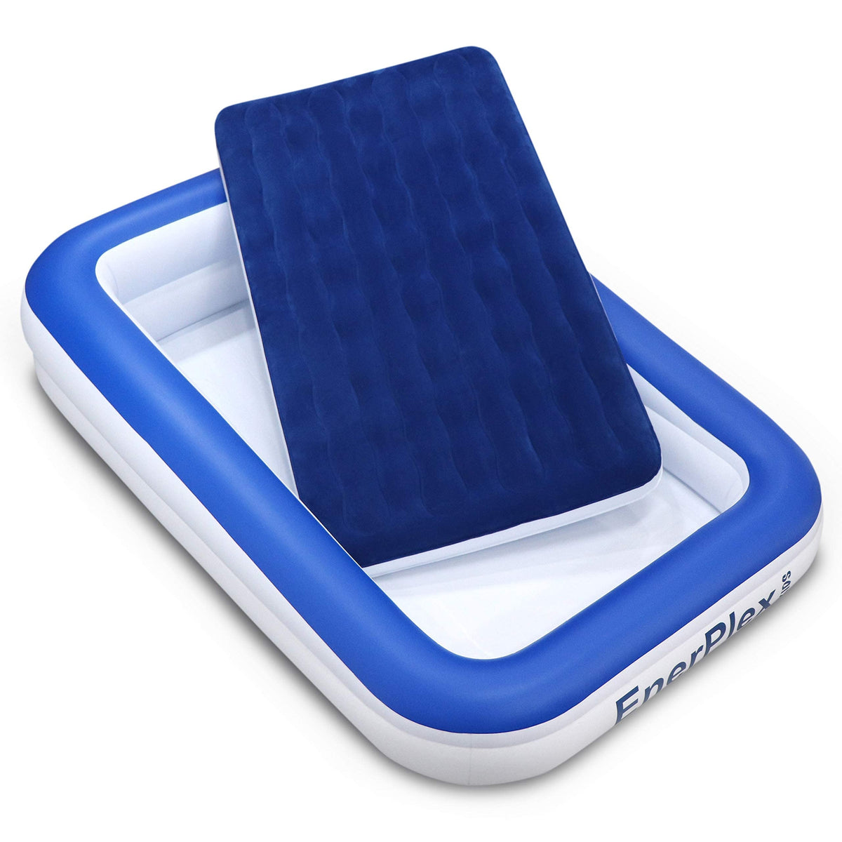 Kids Inflatable Travel Bed with High Speed Pump, Blue P181