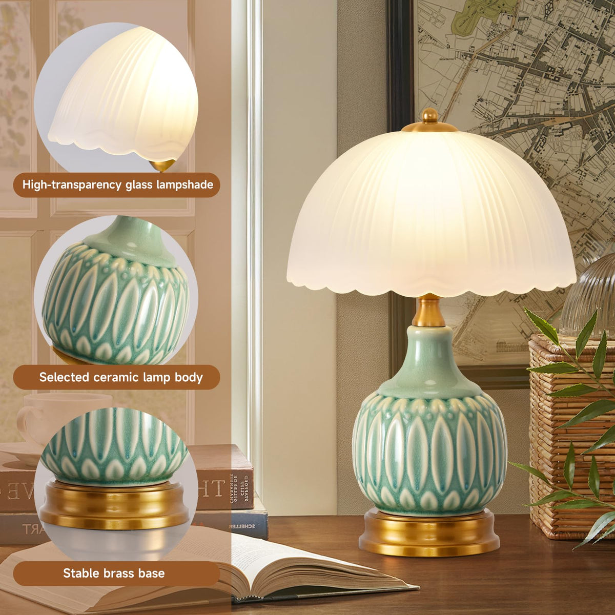 Ceramic Retro Table Lamp M645923