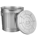 7 Gallon Galvanized Steel Trash Can with Lid B7994