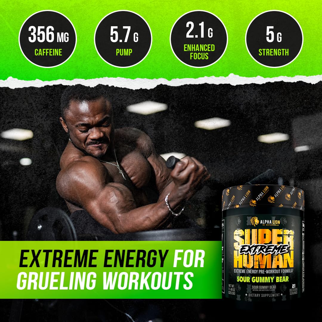 High Stim Pre Workout Powder with Beta Alanine, L-Taurine & Caffeine, 21 Servings P198