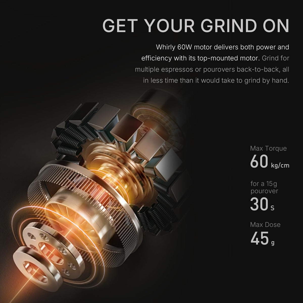 Portable Electric Burr Coffee Grinder with 30 Settings V2265