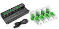 8 Pack 10000mAh Ni-MH D Rechargeable Batteries with Charger Z858085