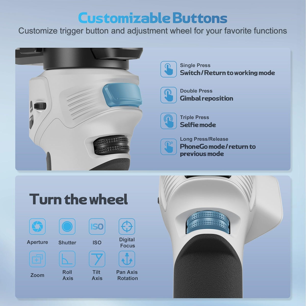 3-Axis Gimbal Stabilizer D790